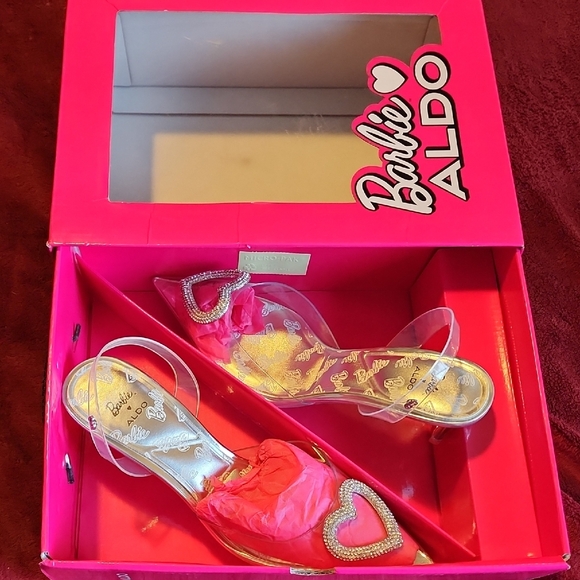 Aldo Barbie Pink Heart Heels